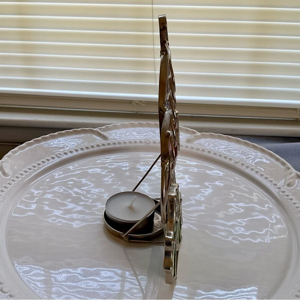 Stained Glass Pumpkin Candleholder: Tea Light Votive